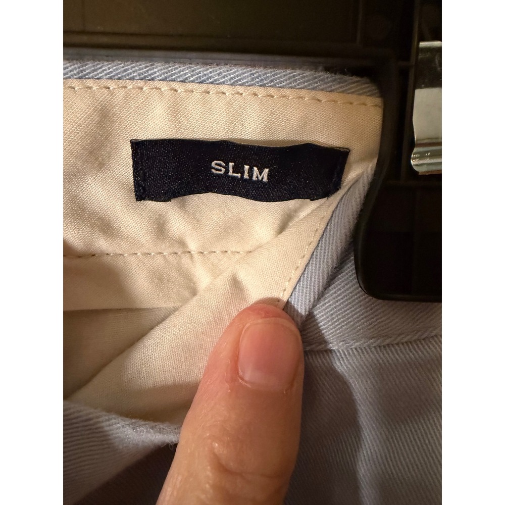 J.Crew Flex Slim Fit Chino Pants Light Blue Mens 32x30 Stretch Twill Trousers - Picture 3 of 6